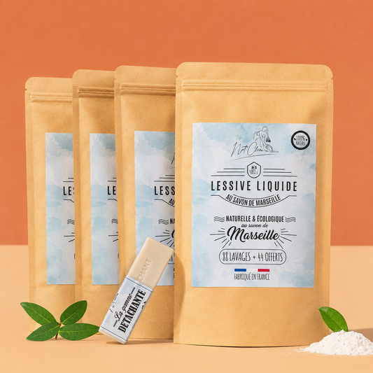 Offre éco = 528 lavages + 1 Gomme Détachante Offerte